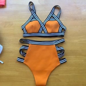 Two piece high waist bikini